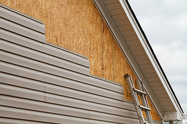 Professional Siding Repair technician working in Medford, NY